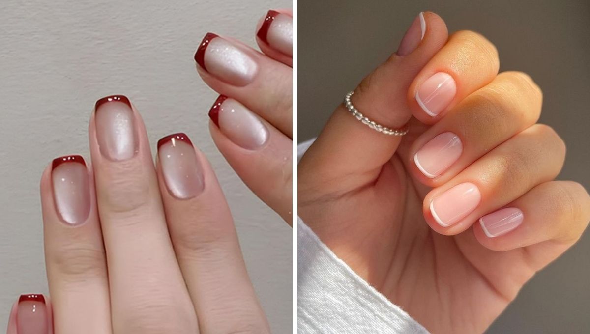 Ideas de manicura Mini francesa 2026