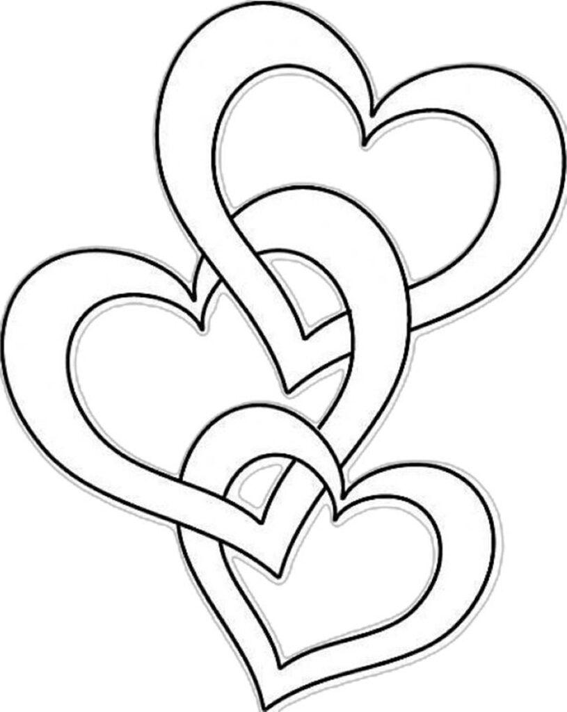 Plantillas para dibujar corazones de San Valentín