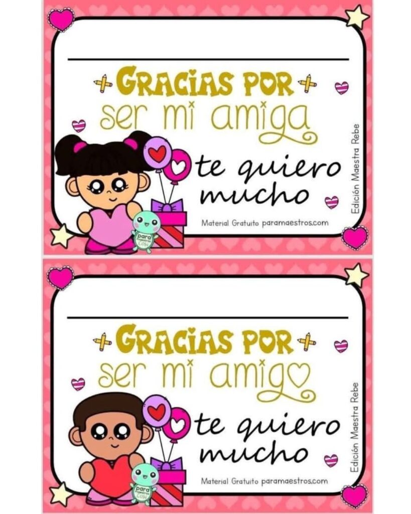 Mejores ideas de tarjetas y mensajes para niños Amor y Amistad 2026