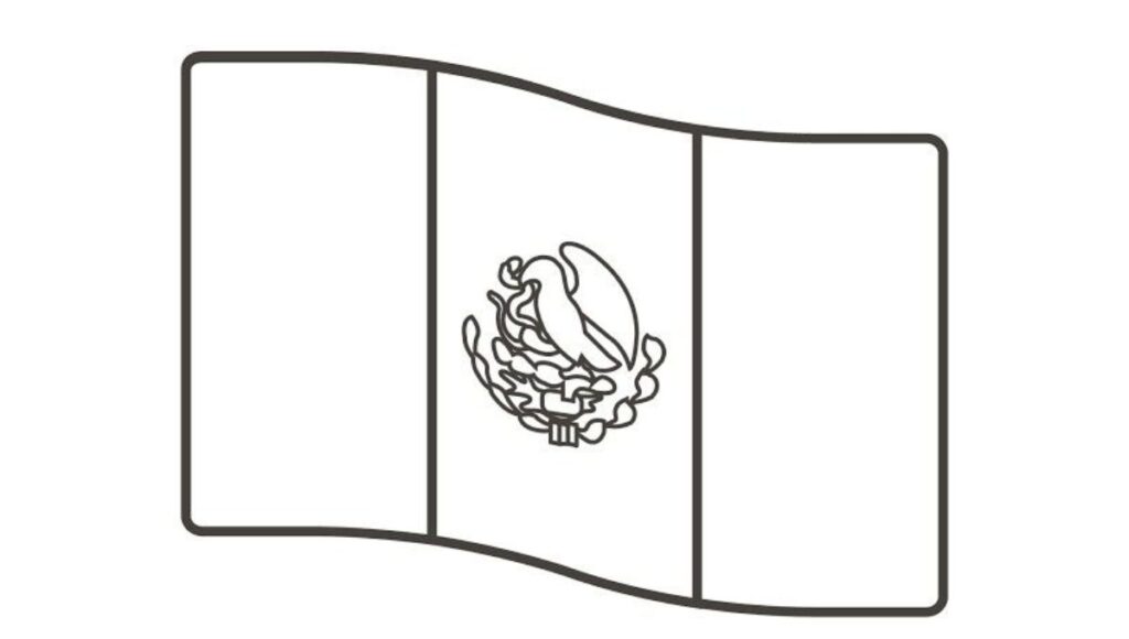 Plantillas de dibujos del escudo de México para imprimir y colorear