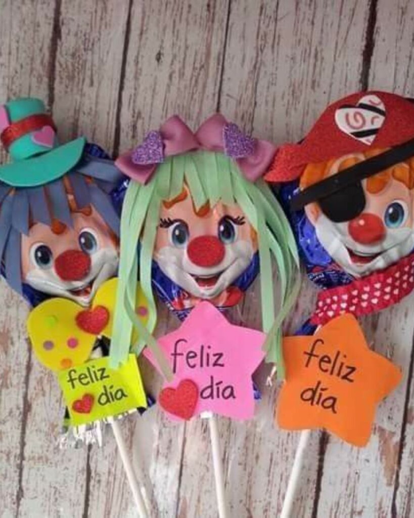 Ideas de decoración de Paletas Payaso para San Valentín 2026