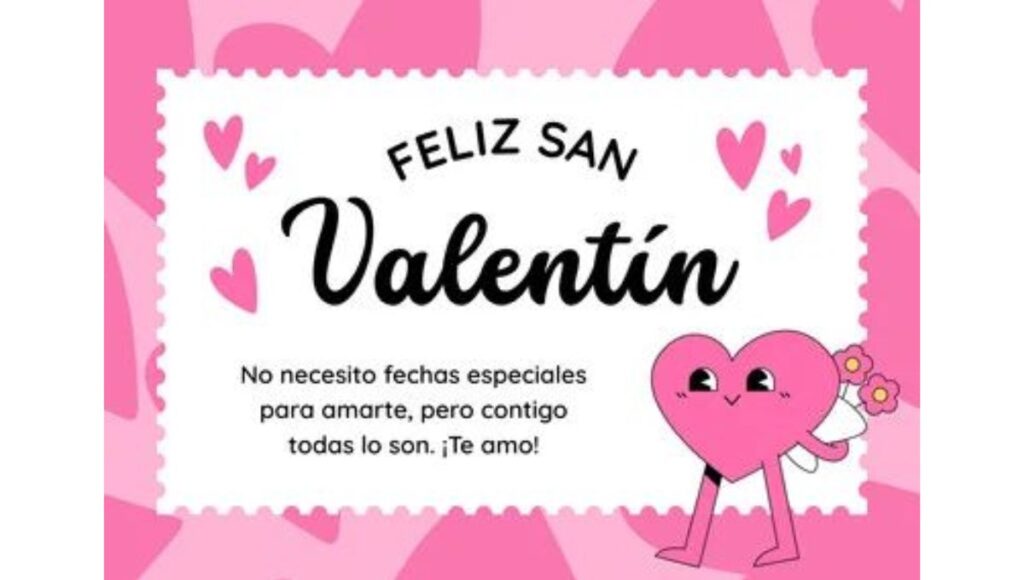 Tarjetas de San Valentin para imprimir o enviar por WhatsApp 2026