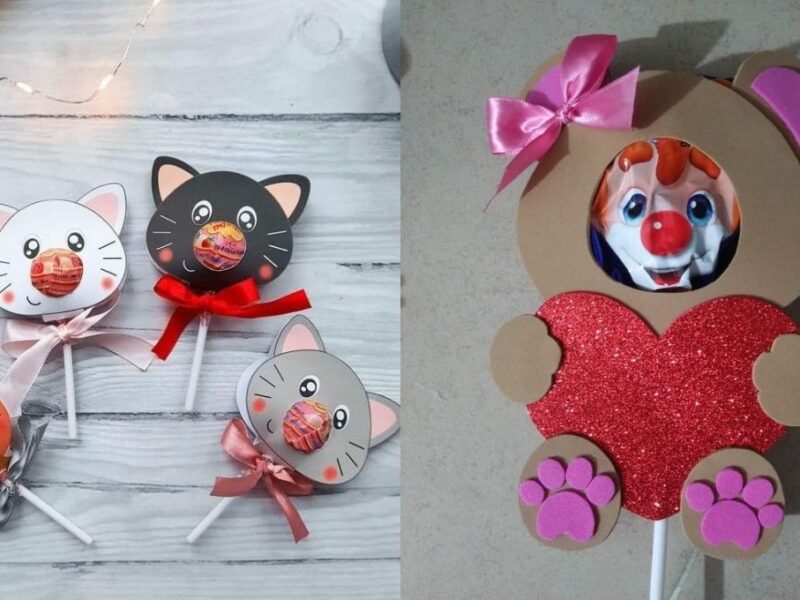 Ideas para decorar paletas para San Valentín