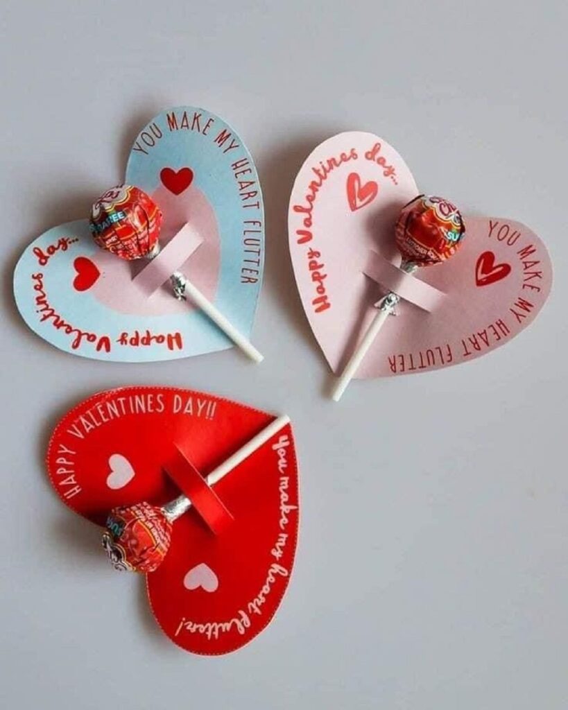 paletas decoradas para San Valentín
