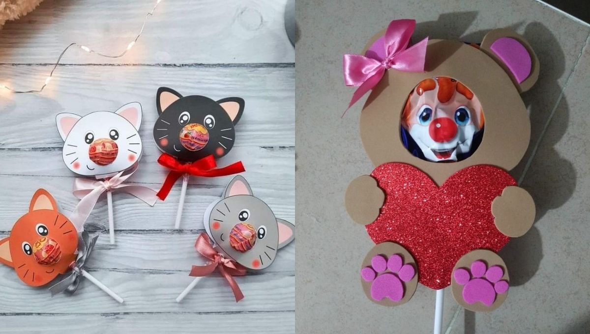 Ideas para decorar paletas para San Valentín