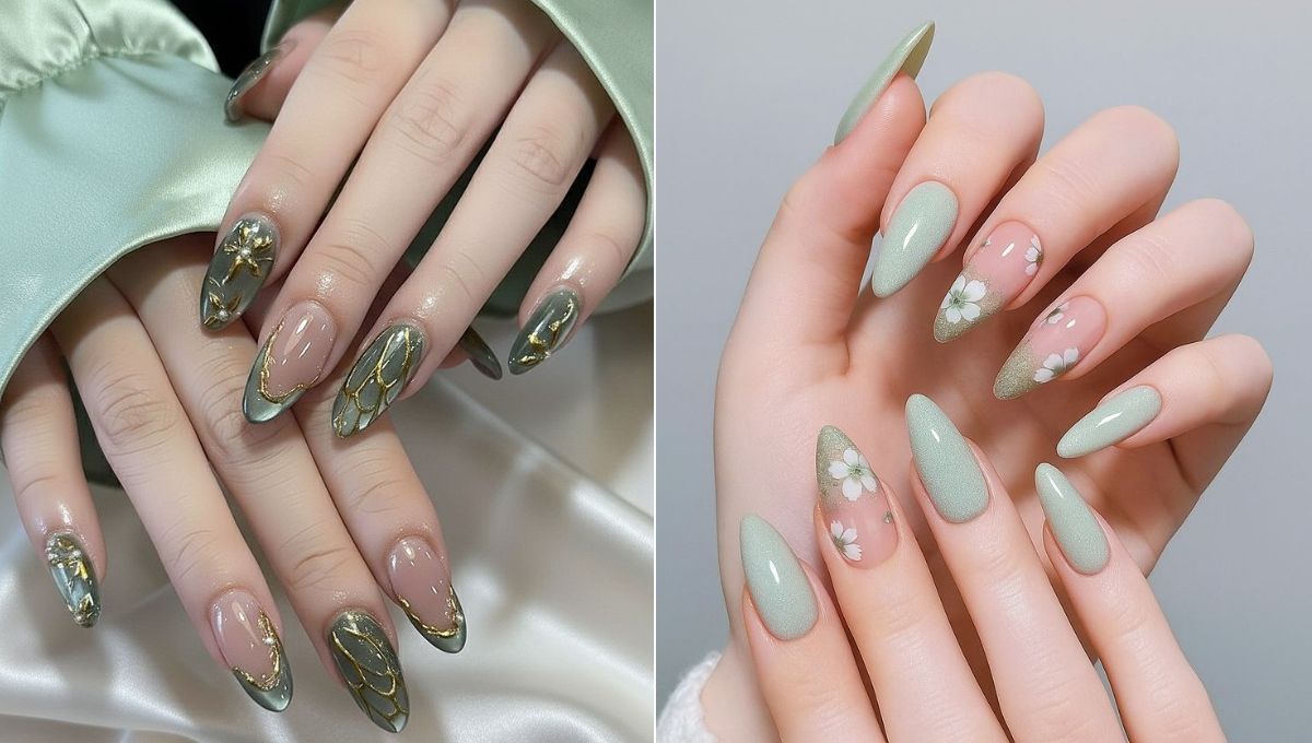Uñas verde matcha y tonos pistachediseños para iniciar marzo 2026