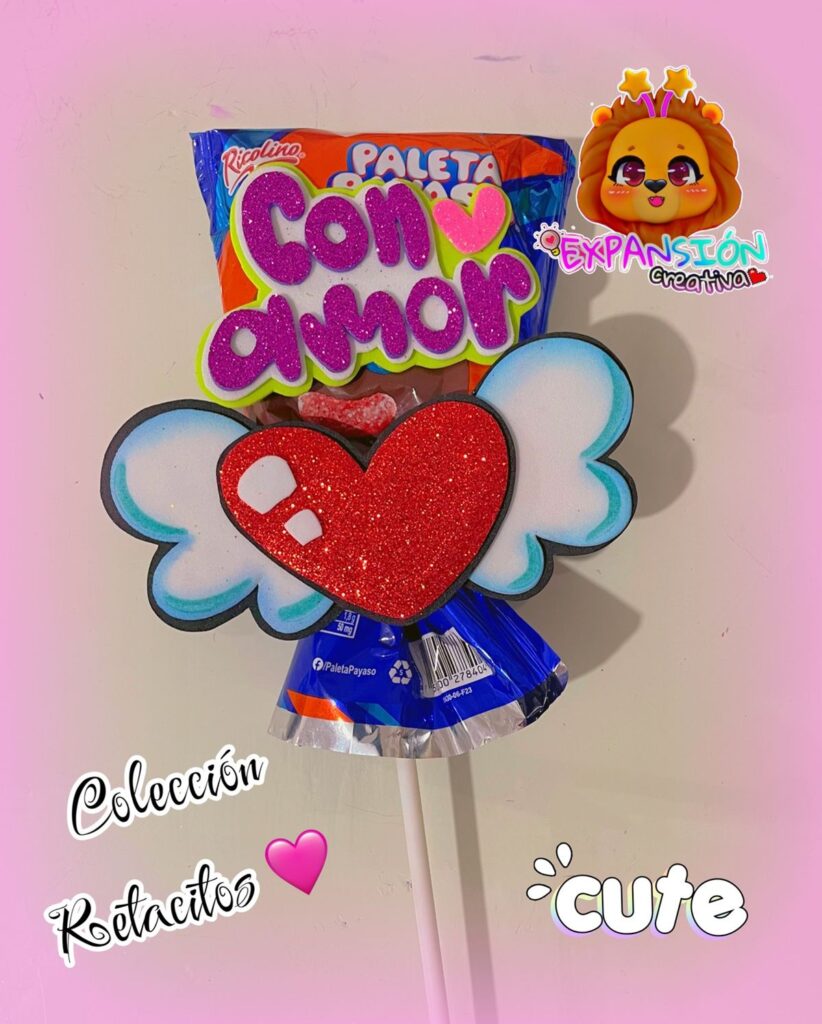 Paleta Payaso para San Valentín