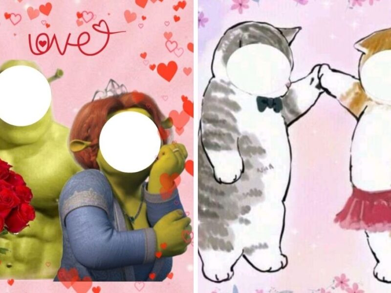 Plantillas San Valentín para poner caras ideas divertidas
