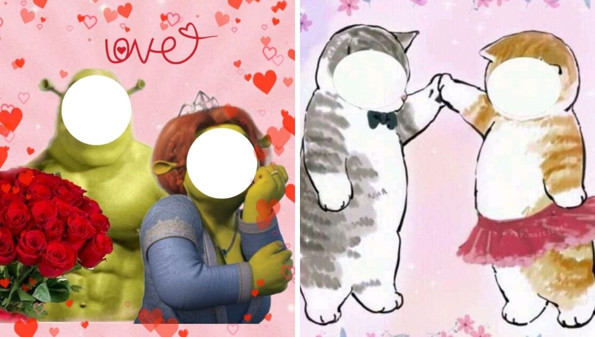 Plantillas San Valentín para poner caras ideas divertidas