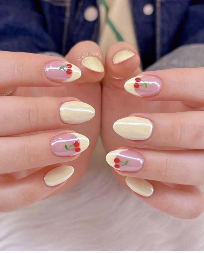 diseños de uñas almendra soft