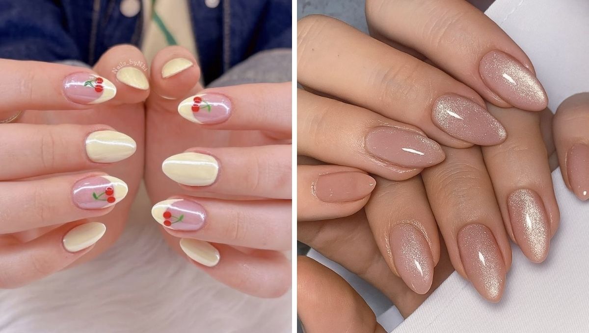 uñas almendra soft para manos pequeñas