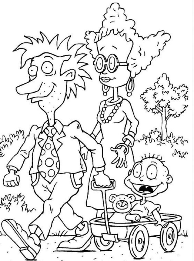 dibujos de rugrats para colorear