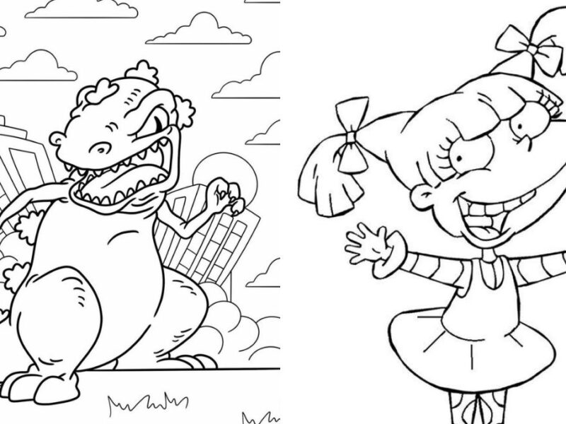 Plantillas de rugrats para colorear
