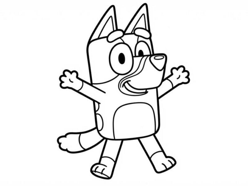 Dibujos de Bluey para Colorear: Los Más Lindos para Imprimir para colorear - dibujo 1