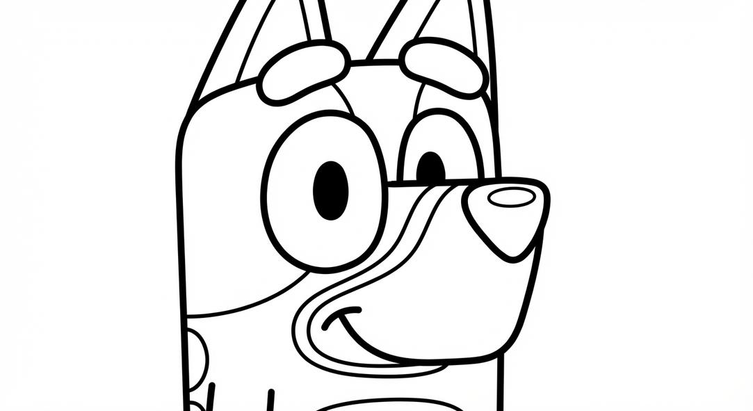 Dibujos de Bluey para Colorear: Los Más Lindos para Imprimir - dibujo 1 para colorear