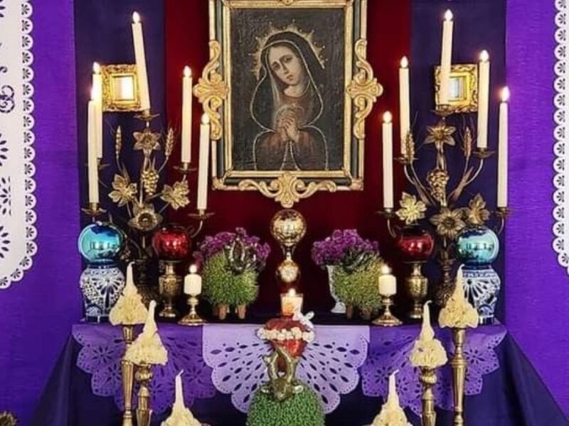 Significado y cómo poner el altar en casa el Viernes de Dolores 2026