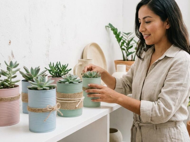 5 Macetas con Material Reciclado para Decorar con Plantas