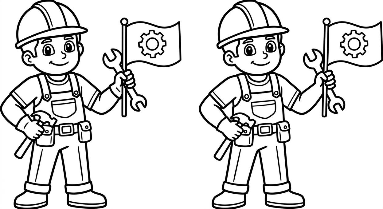 Dibujos del 1 de Mayo para Colorear e Imprimir Gratis - dibujo 4 para colorear