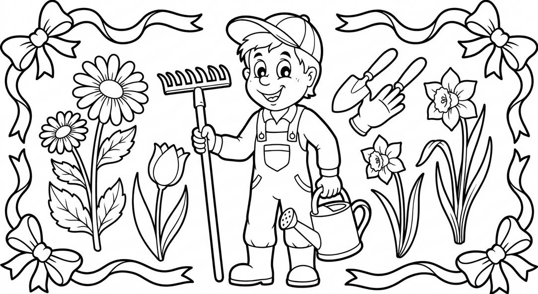 Dibujos del 1 de Mayo para Colorear e Imprimir Gratis - dibujo 3 para colorear
