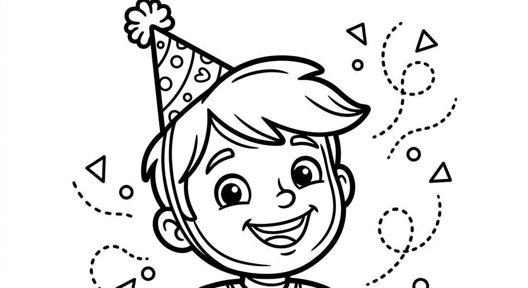 Plantillas del Día del Niño para Colorear e Imprimir - dibujo 1 para colorear