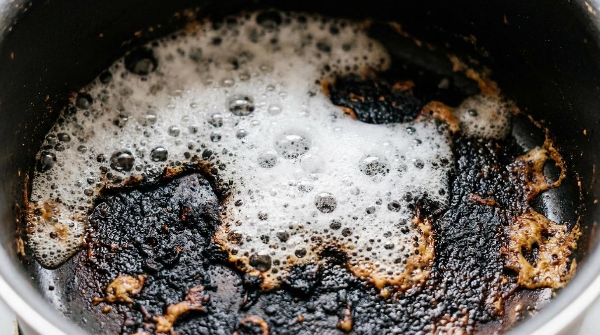 Cómo limpiar ollas quemadas con bicarbonato y vinagre