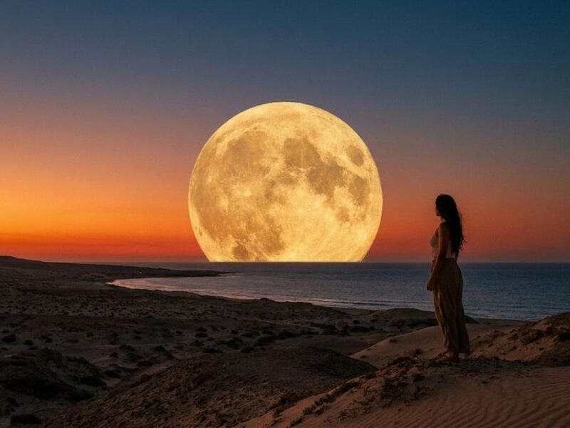 ¿A qué hora sale la Luna del Ciervo hoy en México?