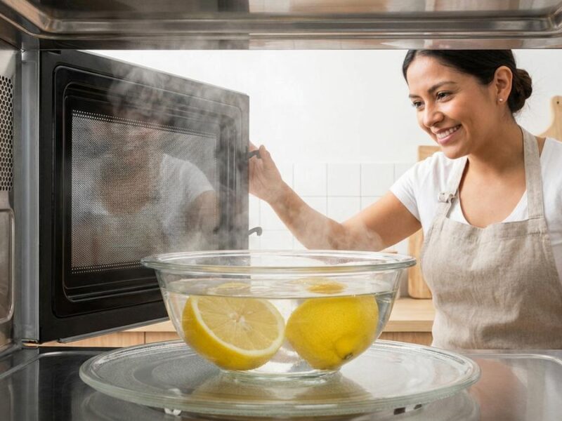 Cómo limpiar el microondas fácil y rápido con limón