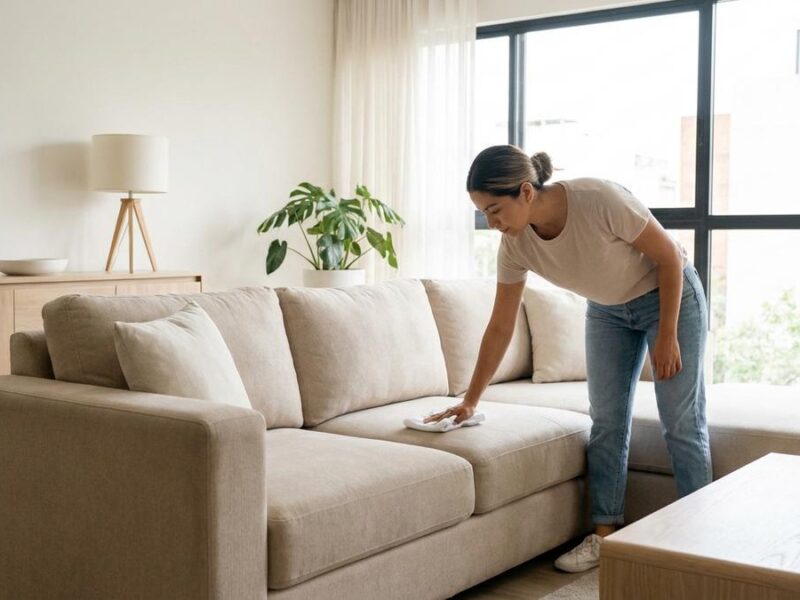 Cómo limpiar sillones de tela sin manchas de agua